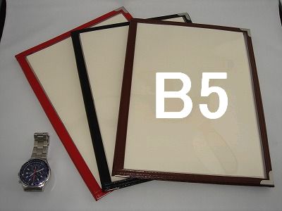 6ページ 3つ折り クリアタイプ メニューブック B5