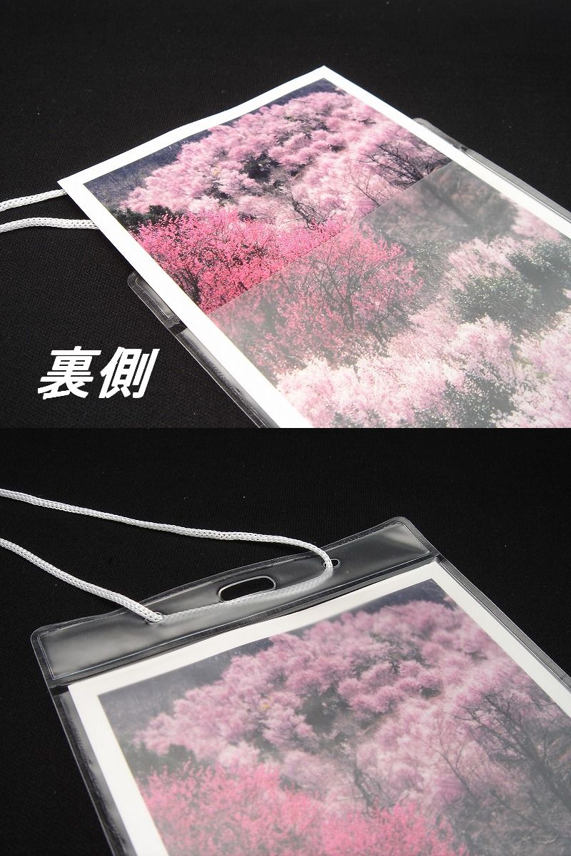 ハガキサイズ イベント名札 PVC製 チャックなし 1パック5枚入 NF-E44W(5P)