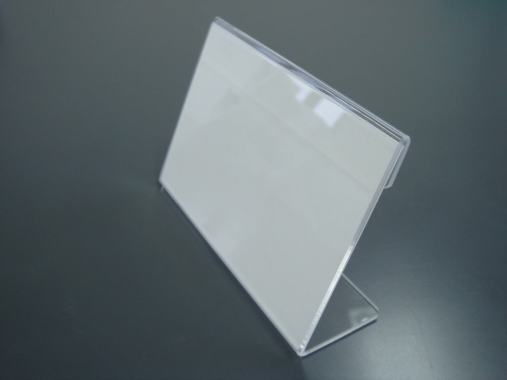 100mm幅 L型 アクリル製 カードスタンド / カード立て