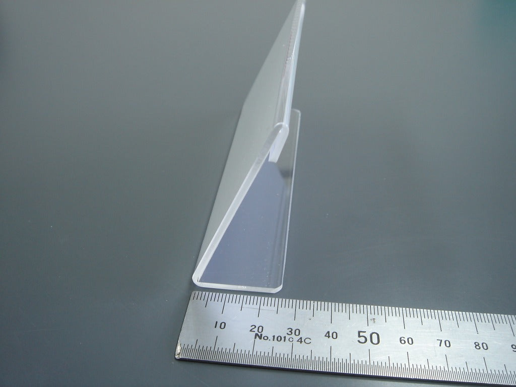 120mm幅 L型 アクリル製 カードスタンド / カード立て