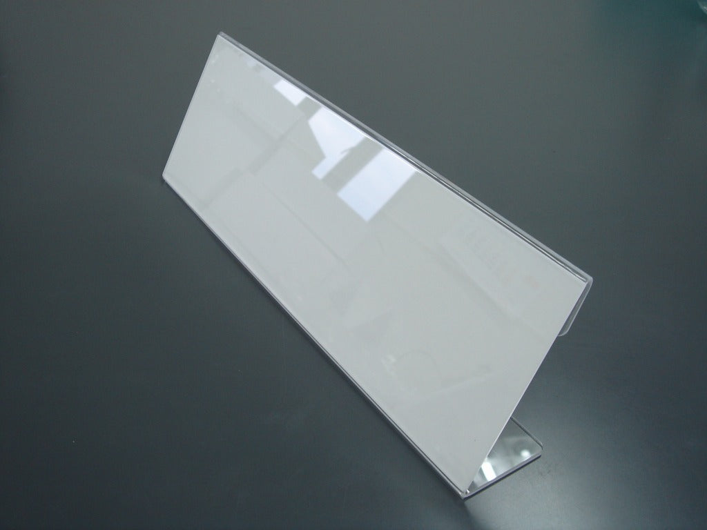 250mm幅 L型 アクリル製 カードスタンド/カード立て