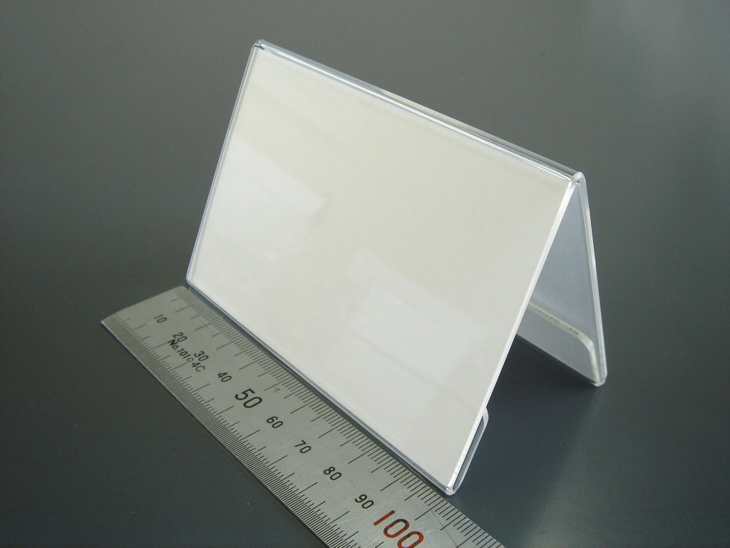 100mm幅 V型 アクリル製 カードスタンド / カード立て