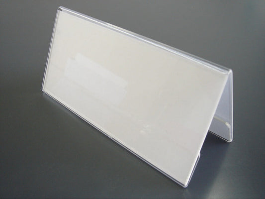 120mm幅 V型 アクリル製 カードスタンド / カード立て