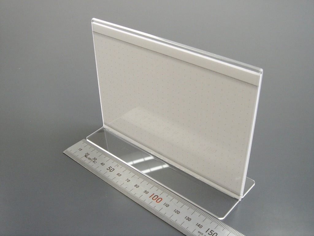 A6 ヨコ型 アクリル製 メニュースタンド T型