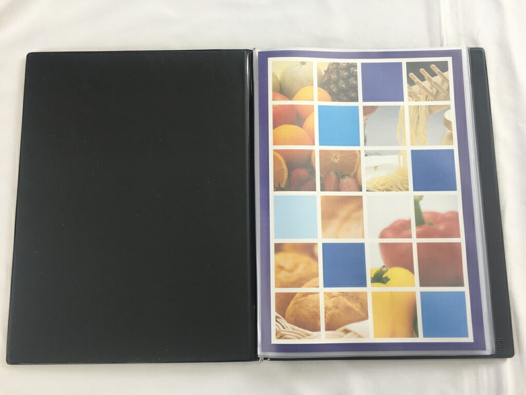 抗菌PVC製メニューリフィル A4 梨地 5枚入