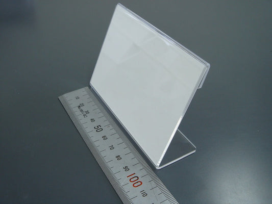 100mm幅 L型 アクリル製 カードスタンド / カード立て