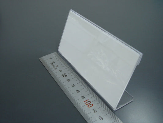 120mm幅 L型 アクリル製 カードスタンド / カード立て