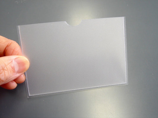 粘着ポケット【粘着シールポケット】 名刺サイズヨコ型 4枚入り