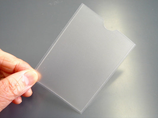 粘着ポケット【粘着シールポケット】 名刺サイズタテ型 4枚入り