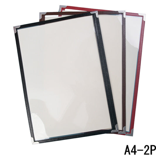 2ページ クリアタイプ メニューブック A4