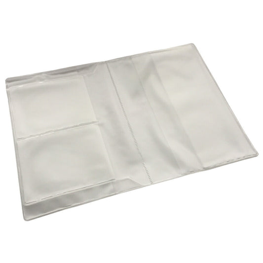 お薬手帳ホルダー(お薬手帳カバー)EVA製 診察券4枚用ポケット付き 10枚入り